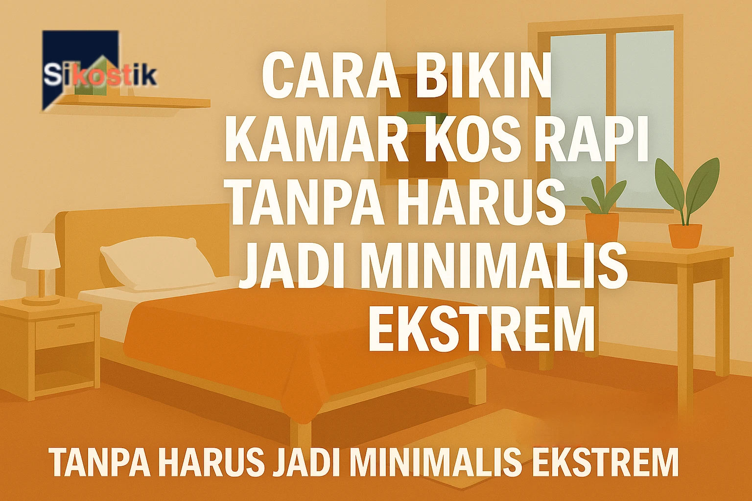 Cara bikin kamar kos rapi tanpa harus jadi minimalis ekstrem – Sikostik.
