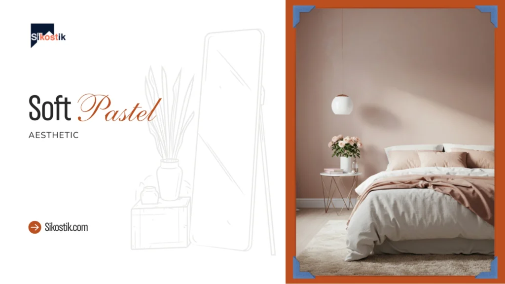 soft-pastel-aesthetic-kamar-kos-estetik-sikostik - Sikostik | Estetik & Fungsional Dekorasi kamar kos estetik warna soft pastel yang nyaman dan manis dengan produk Sikostik.