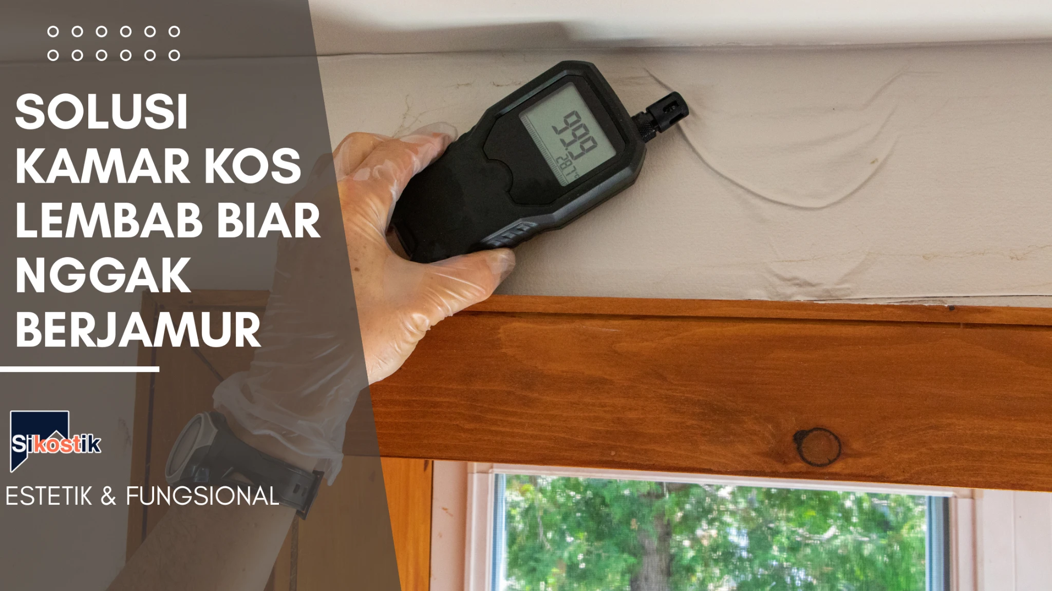 Solusi kamar kos lembab biar nggak berjamur dengan rak ventilasi dan pengharum ruangan Sikostik.
